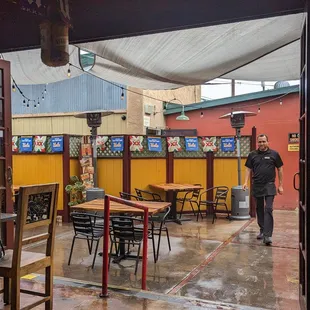 Covered patio.