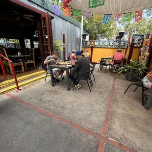 Outdoor patio area