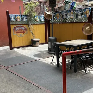 Outdoor patio area