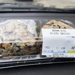 a plastic container of food