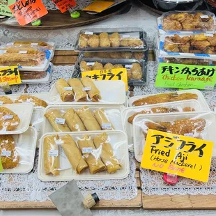 Assorted fried foods