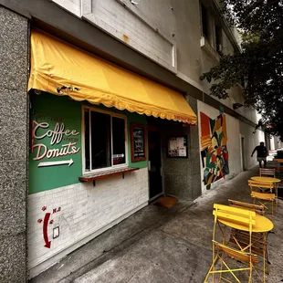 outside of a restaurant