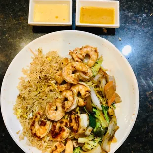 Shrimp hibachi