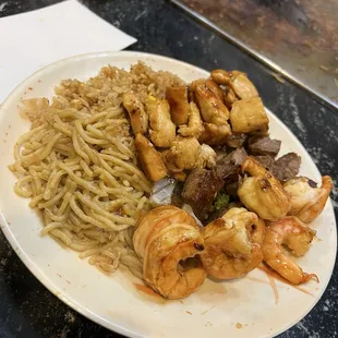 Super Ninja Hibachi Combo (Steak, Shrimp, Chicken)
