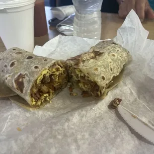 Breakfast burrito $8