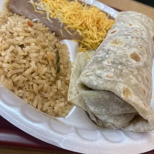 Breakfast Burrito plate.