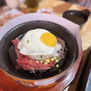 2. Beef Pepper Rice w/fried egg