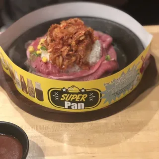 1. Korean Kimchi with Beef & Rice