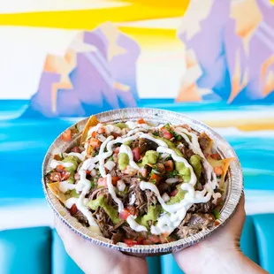 Loaded Carne Asada Nachos