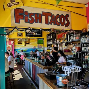 Interior of Super Panga, National Taco Day! Lets go.