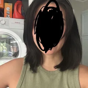 My hair after the haircut