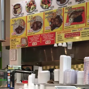 1/4 of a chicken and two sides SHOULD be $6.99.