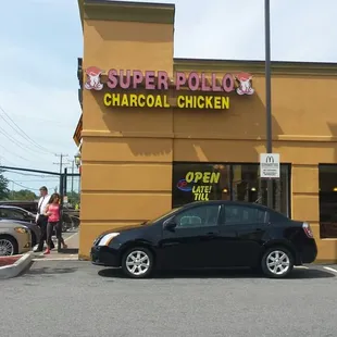 Open late! Till... er... well it looks like hot people eat here, so...