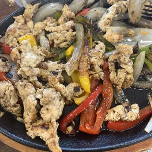 Chicken fajitas