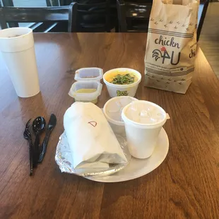 the contents of his meal