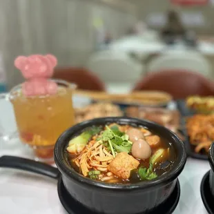 Szechuan potato noodles &amp; Jasmine orange