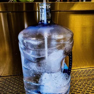 a large jug of water