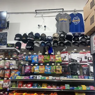 a variety of items in a store