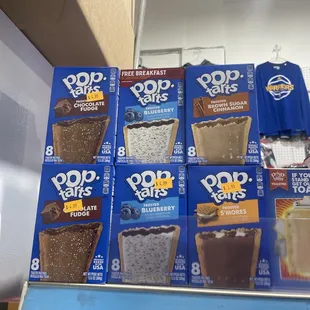 a display of pop tarts