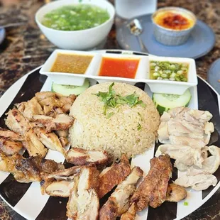 Three Kings Chicken (steam, fried and grilled chicken)