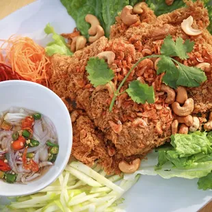 Crispy Catfish Salad