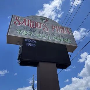 a sign for a restaurant