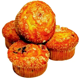 a pile of muffins