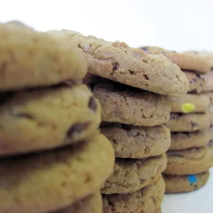 a stack of cookies