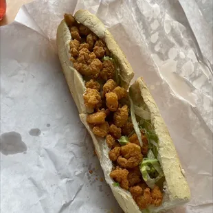 Shrimp poboy 12&quot;