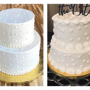 a three tiered wedding cake