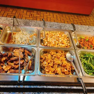 a variety of food items