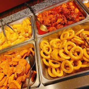 a variety of food items