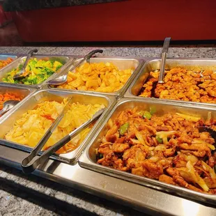 a variety of food items