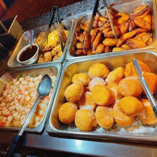a variety of food items