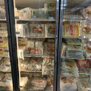 a refrigerator full of food