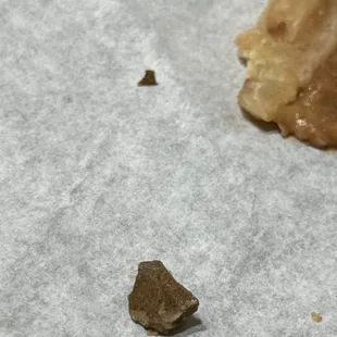 Rock found in burrito