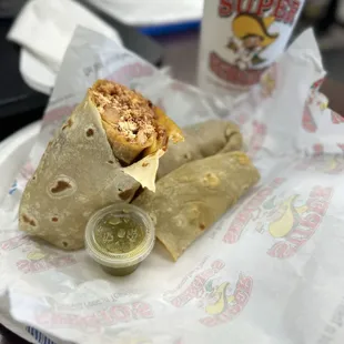 Chorizo &amp; Egg Burrito w/potatoes