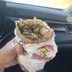 Surf and Turf Burrito