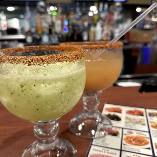 Cucumber Margarita and Tamarind Margarita