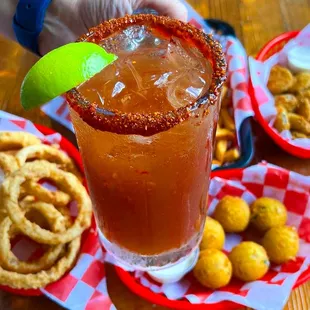 Michelada and Appetizers for Happy Hour specials
