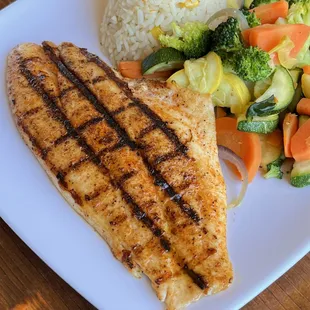 Grilled Red Snapper plate