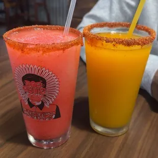 Strawberry &amp; mango margarita