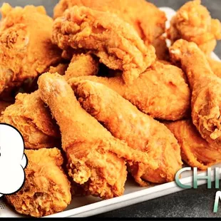 a plate of fried chicken