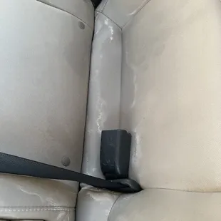 Middle back seat stain which wasn't there before
