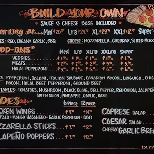 Menu 1/2