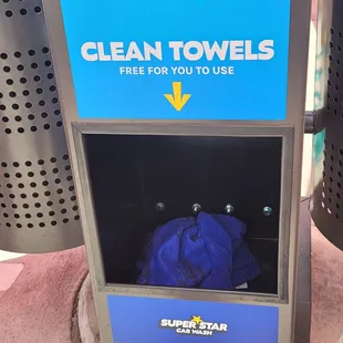 An other box with no clean towels