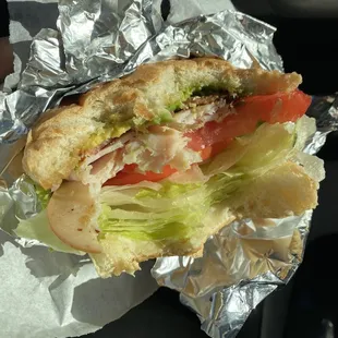 The "fancy BLT" with avocado