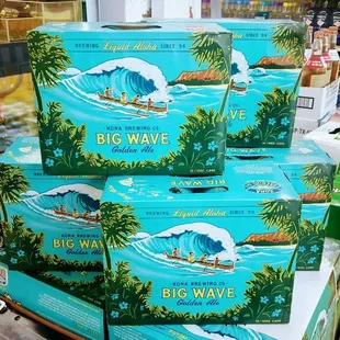 a big wave in a store