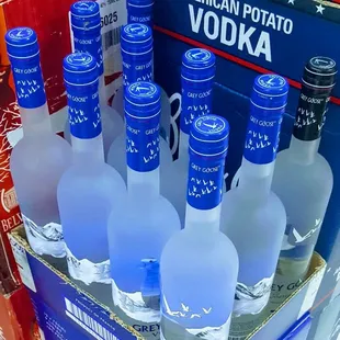 a display of american potato vodka