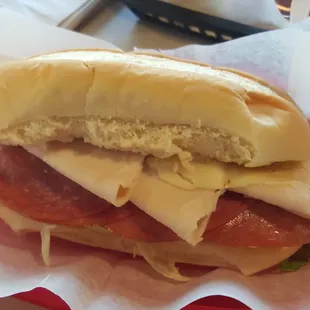 Turkey and salami sub